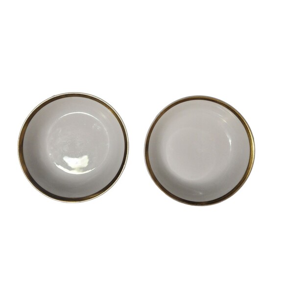 Tressemann & Vogt Other - (2) Antique Tressemann Vogt T &V Limoges Porcelain Bowls White Gold Trim 5.25"